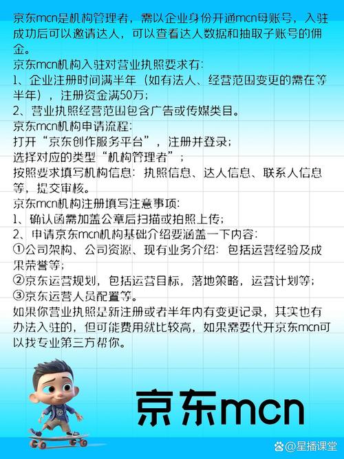 京东MCN机构入驻、转让与代办全攻略 费用、条件与手续详解